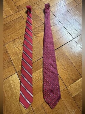 Lot W/2  Robert Talbott Tie Mens  Best Of Class Silk ~Made in Italy